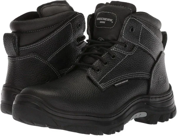 Skechers Men's Work Burgin Tarlac Steel Toe Boot - Black