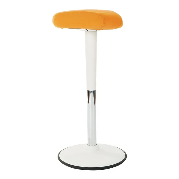 Active Perch Seat with White Frame and Orange Fabric 24x22-34x22