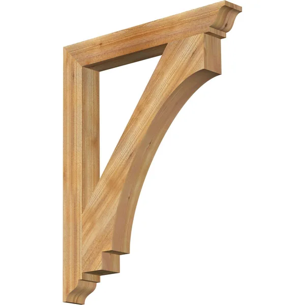 Ekena Millwork 4x22W x 32x22D x 40x22H Imperial Traditional Rough Sawn BRACKET - Western Red Cedar