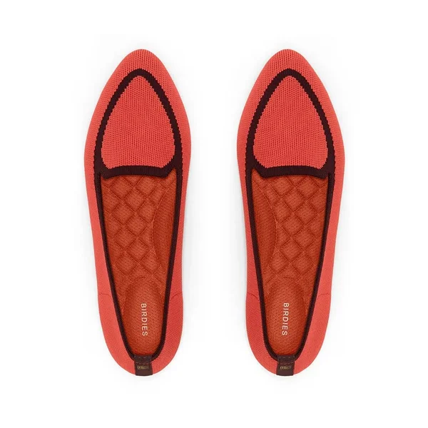 Women's Birdies Blackbird Knit Flat, Size 7.5 M - Red