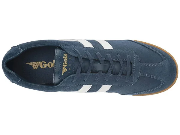 Gola Men's Harrier Suede Sneakers, Baltic/White, 10