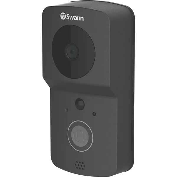 Swann Wire-Free 720p HD Smart Video Doorbell SWADS-WVDP720 Outdoor Doorbell - 16 - 24V - DC 5V - Wi-Fi - Android/iOS