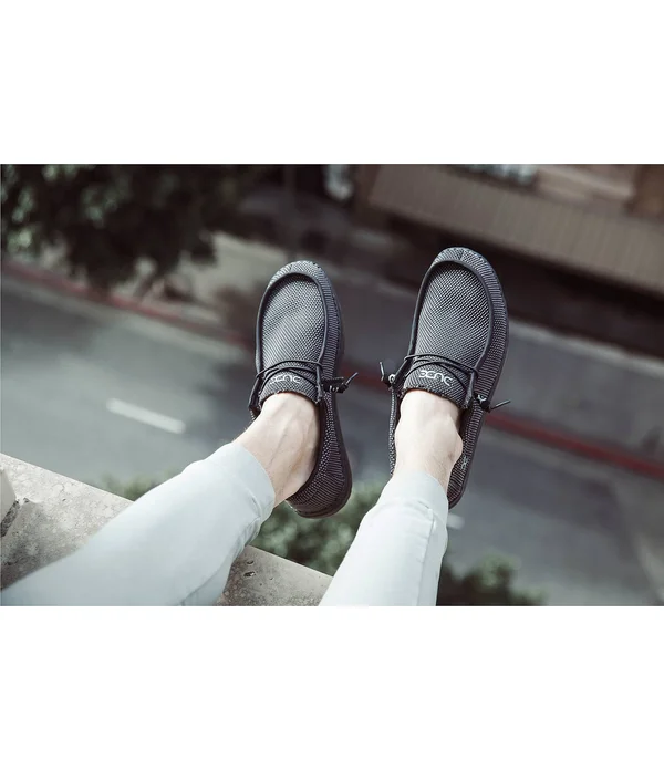 Hey Dude Wally Sox Men's Shoes Jet Black : 7 M