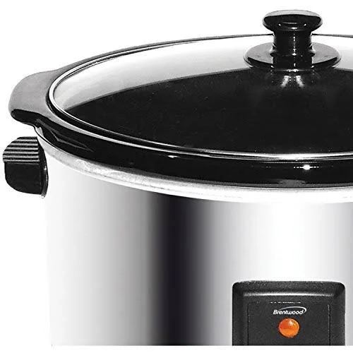 Brentwood SC-170S 8 Quart Slow Cooker - Stainless Steel