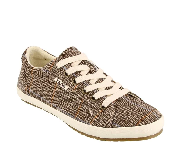 Taos Star Brown Plaid Women's Brown Plaid, 8.5, M