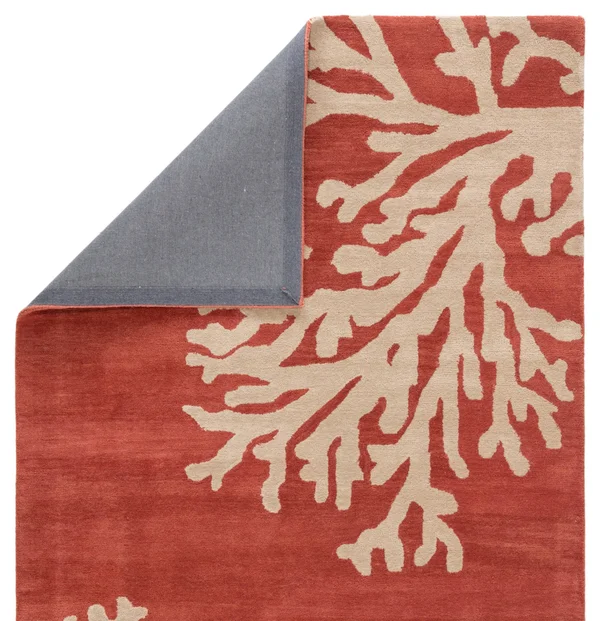 Jaipur Coastal Seaside Bough COS02 Coral Area Rug - 3&6x22x5&6x22