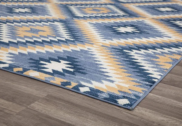 CosmoLiving by Cosmopolitan Bodrum Kilim Denim 8 ft. x 10 ft. Area Rug, Blue