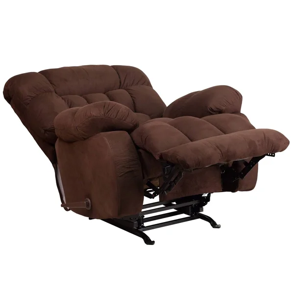 Flash Furniture Contemporary Softsuede Fudge Microfiber Rocker Recliner