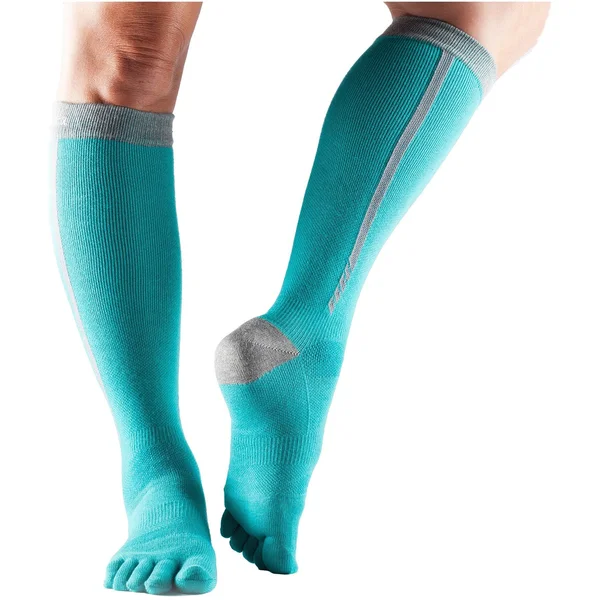 ToeSox Zoe Sport Compression Knee High Socks - Medium, Black 4AM