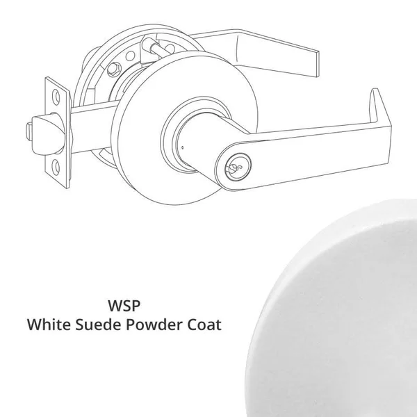 Corbin Russwin CL3357-NZD Extra Heavy Duty Storeroom Lever Lockset - Finish (Finish: White)