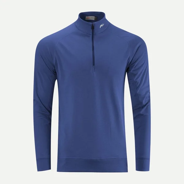 KJUS Men's Keano Half-Zip Midlayer Top for Adults, Midnight Blue Melange, EU Size 52