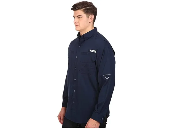 Columbia Men's Tamiami II LS Shirt - 4XT - Collegiate Navy