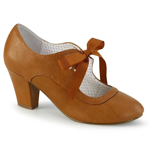 Pin Up Couture Women's Wiggle 32 Mary Jane Pump - Size: 8, Black Patent