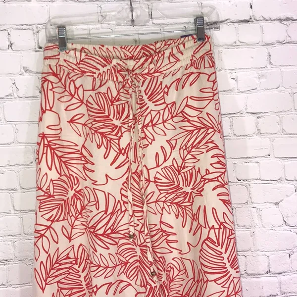Lane Bryant Pants & Jumpsuits - Lane S Bryant Hemmed Linen Pants Size 2224 Nwt, Color: Orange, Size: 24W, Snd4880&s Close