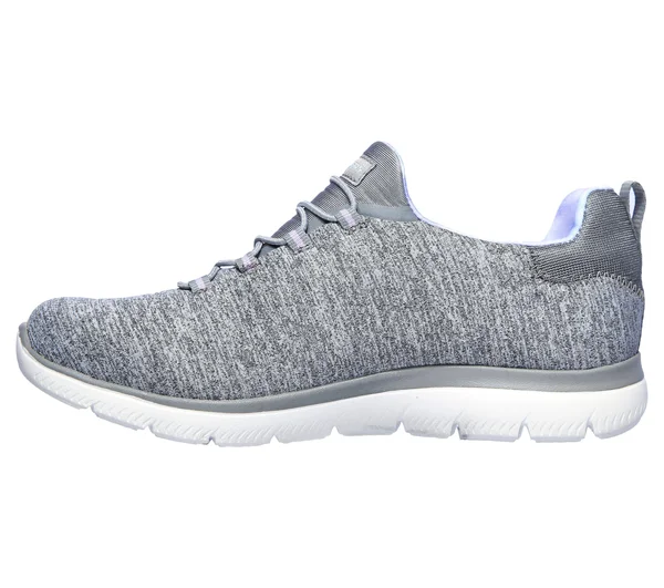 Skechers Women's Summits - Rainbow Swirl Sneakers, Gray/Lavender, 7.5