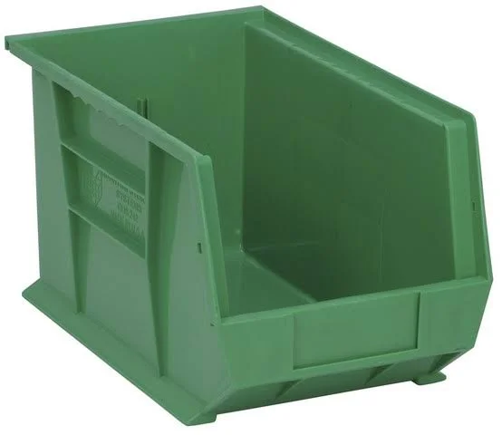 Ultra Stack & Hang Bin - Green - 13.62 x 8.25 x 8 in.