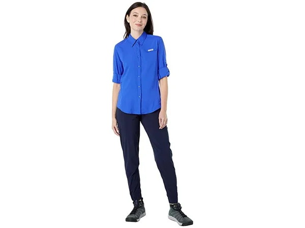 Columbia Women's PFG Tamiami II Long Sleeve Shirt - XS, Purple