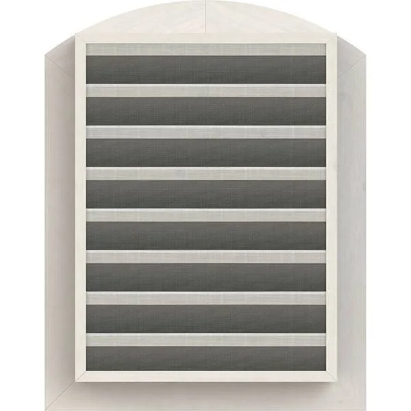 Ekena Millwork GVWAR20X3601SFPWR 20x22W x 36x22H Arch Top Gable Vent (25x22W x 41x22H Frame Size): Primed - Functional, Smooth We