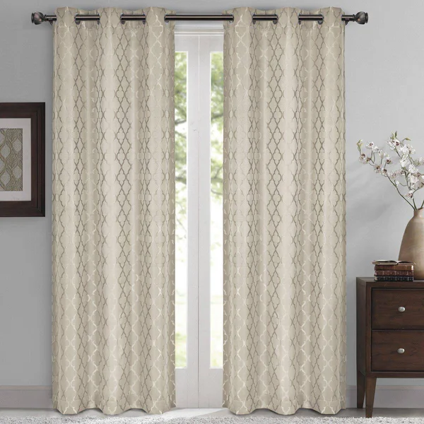 Willow Thermal-Insulated Blackout Curtain Panels (Set of 2) 84 x 108x22 Pair, White