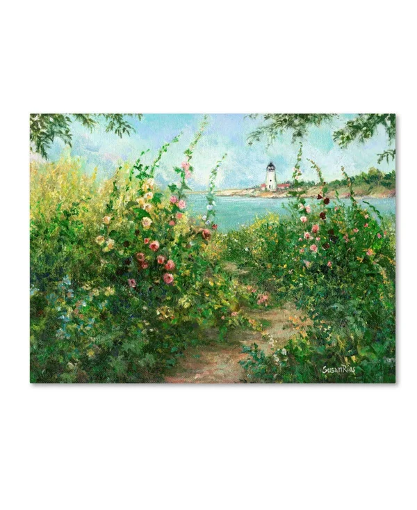 Trademark Fine Art &Happy in Green& Print on Wrapped Canvas - Size: 24x22 H x 32x22 W