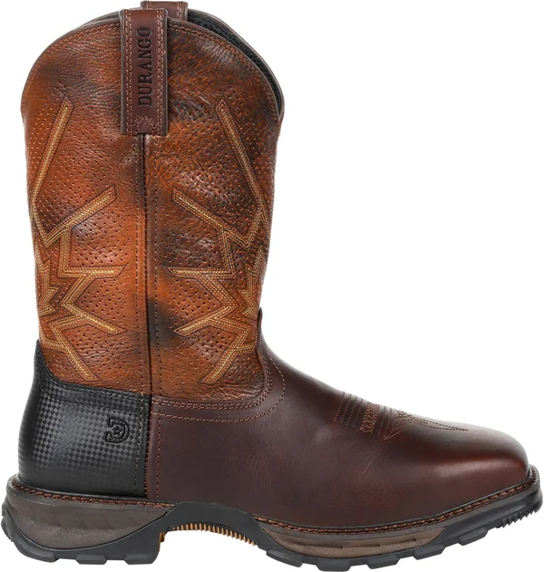 Durango Men's Tobacco Maverick XP Steel Toe Ventilated Pull-On Work Boot, DDB0175