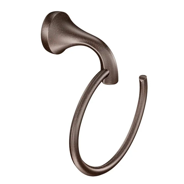 Moen Eva 4-Piece Bath Hardware Set with 18 in. Towel Bar, Paper Holder, Towel Ring, and Robe Hook in Oil Rubbed Bronze