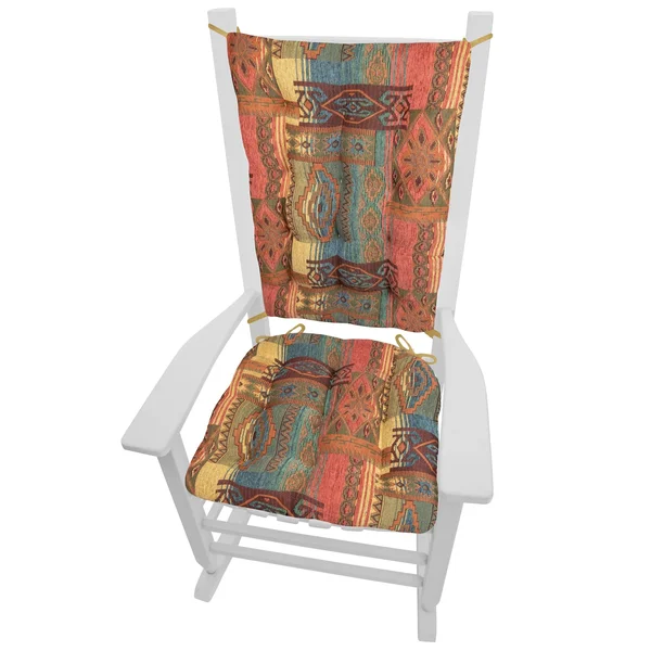 Southwest Sedona Rocking Chair Cushions - Latex Foam Fill Extra-Large