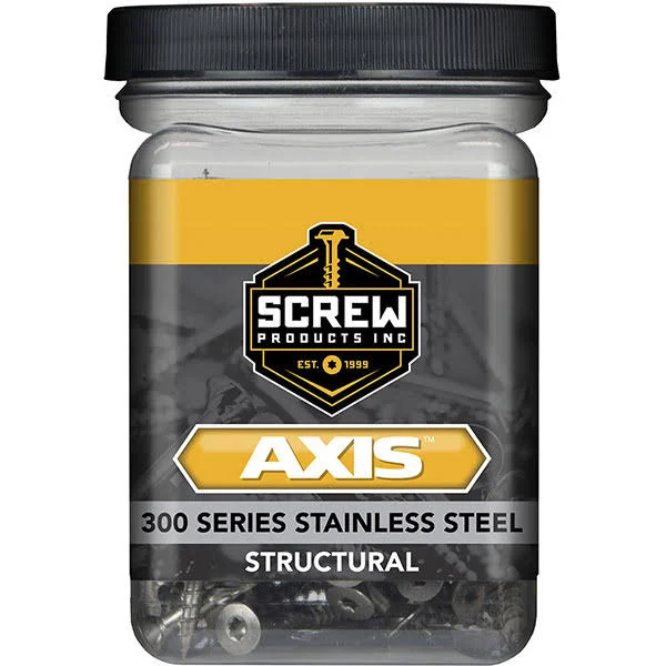 #8 x 2x22 Axis - 300 Series Stainless Steel STRUCTURAL Wood Screws Star Drive - 145 Approx. Count