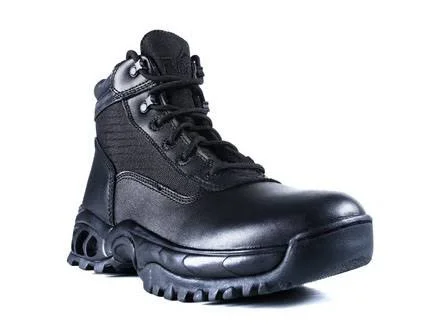 Ridge Footwear 8003ST Men's Air-Tac Mid Side Zipper Steel Toe Tactical Boots, Size: 4, Black