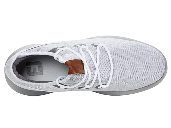 FootJoy Men's Flex Coastal Golf Shoes in White, Grey Size 7