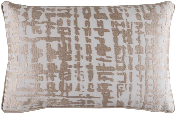 Surya Hessian Down Fill 18x22 Square Pillow in Yellow