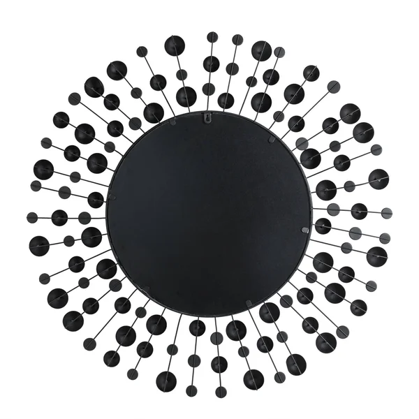 Glitzhome Oversized Metal/Glass Round Wall Mirror with Beads 34.65 in