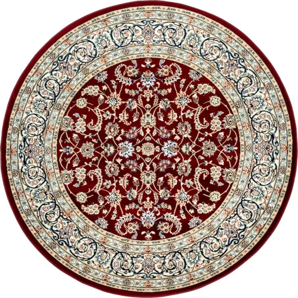 Unique Loom Leeds Narenj Area Rug - 5& 0 x 5& 0 Round - Burgundy