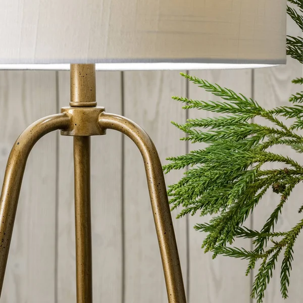 nuLOOM Captiva 26x22 Metal Table Lamp - Brass