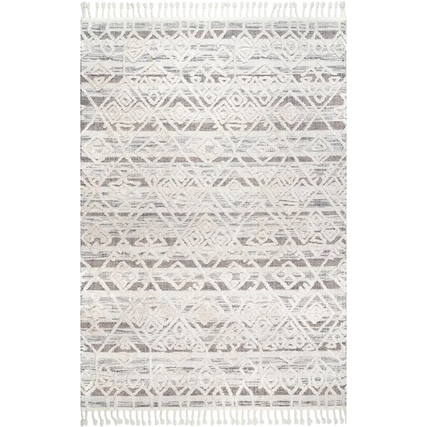 nuLOOM Deja Diamond Shag Area Rug, 7& 10x22 x 10& 10