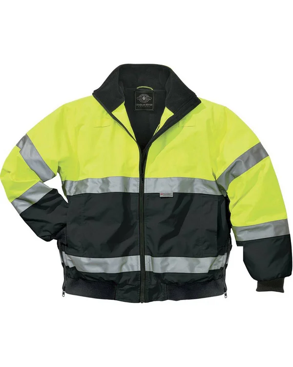 Charles River Men's Signal Hi-Vis Jacket, Black