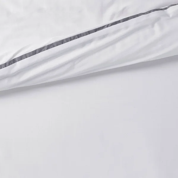 Threshold Signature Open Box Full/Queen Hotel Border Frame Comforter & Sham Set White/Gray - Threshold Signat