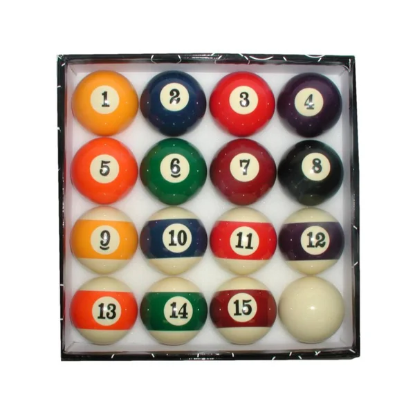 Billiard Pool Ball Set - Big Number Display