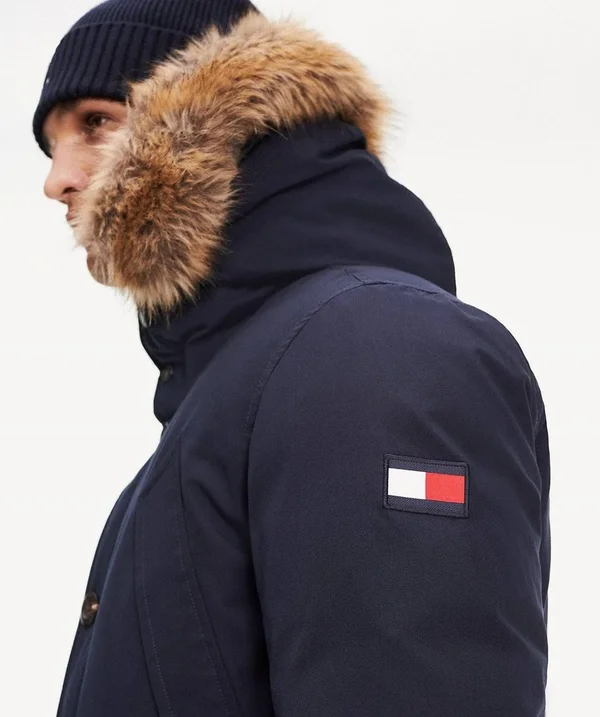 Tommy Hilfiger Men's Hampton Down Parka Jacket, Blue