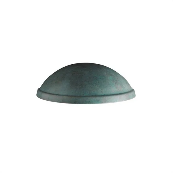Justice Design Ambiance CER-2050W Rimmed Quarter Sphere Outdoor Wall Sconce