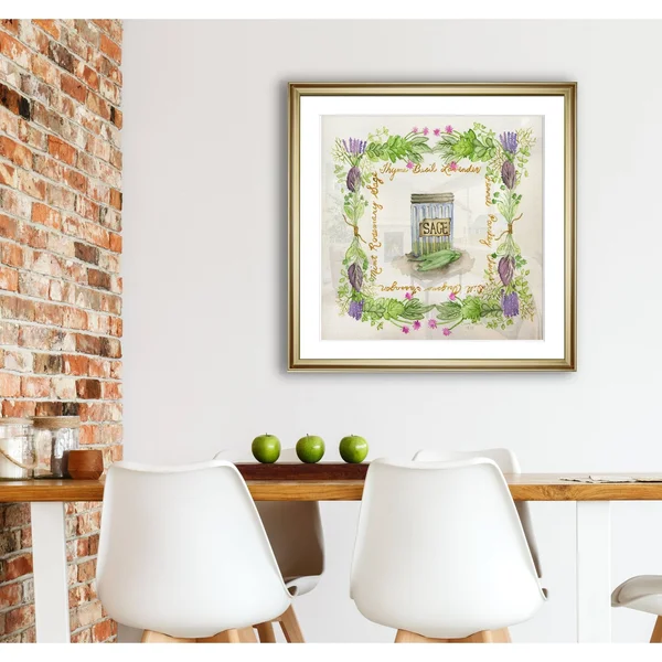 Herb Season -Framed Giclee Print - 38x38