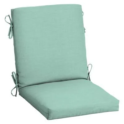 Outdoor Seat/Back Cushion Sand & Stable Fabric: Aqua, Size: 3.5x22 H x 18x22 W x 16.5x22 D