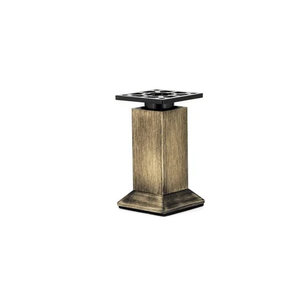 Square Legs Richelieu Size: 7.87x22 H x 2.17x22 W x 2.17x22 D, Color: Rustic Brass