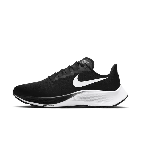 Nike Air Zoom Pegasus 37 Wide Black/White Women's Running Shoes, Size: 11.5
