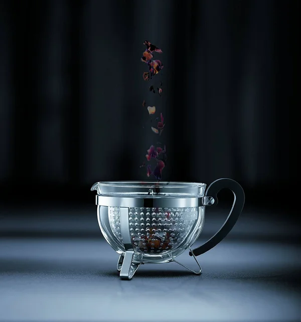 Bodum - Chambord Plastic Tea Maker, Coloured Filter, Black, 1.3 L
