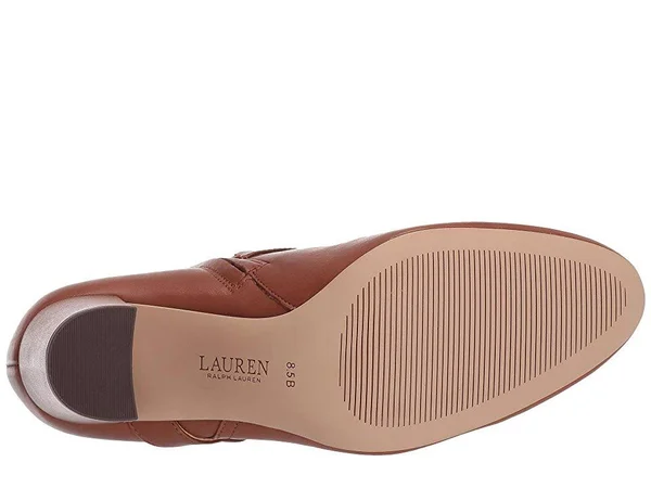 Lauren Ralph Lauren Addington Women's Shoes Deep Saddle Tan : 11 B