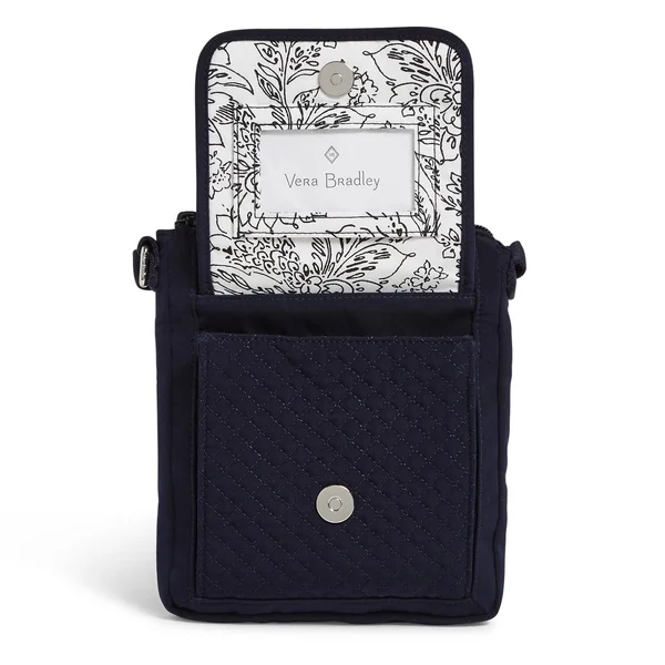 Vera Bradley : RFID Mini Hipster in Microfiber Classic Navy