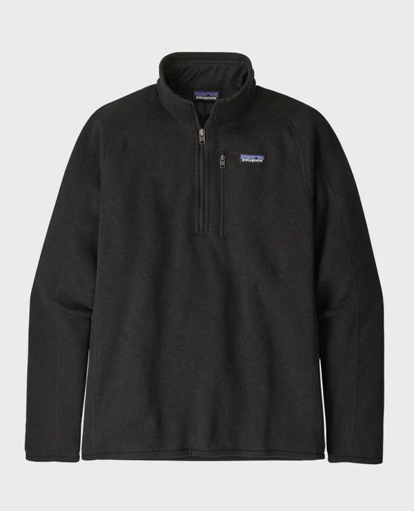 Patagonia Men's Better Sweater 1/4 Zip - Black - 3XL