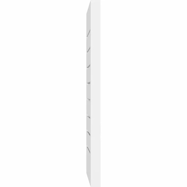 Vertical Surface Mount: Functional - Brickmould Frame PVC Gable Vent Ekena Millwork Size: 28x22 W x 26x22 L