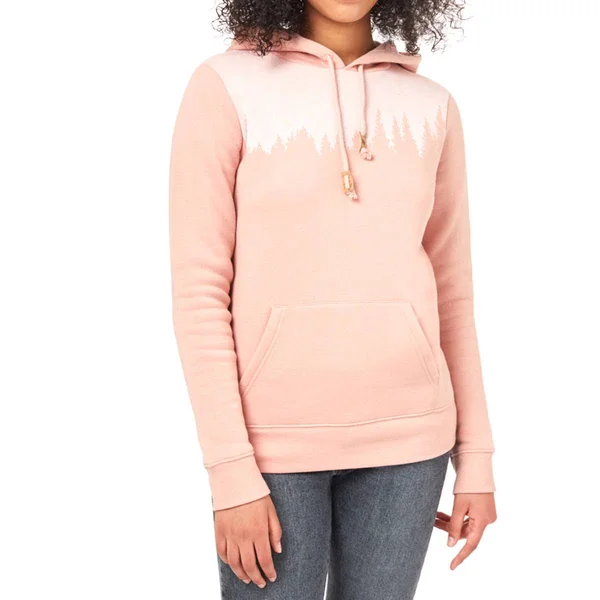 tentree Women's Juniper Hoodie (S Misty Rose Pink Heather)